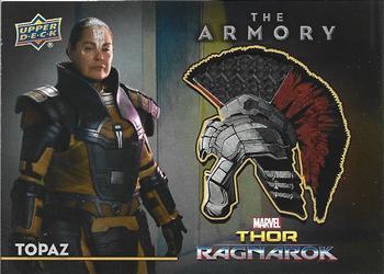 2017 Upper Deck Marvel Thor Ragnarok - The Armory Memorabilia #AS-17 Topaz - Body Suit Front