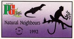 1994 Brooke Bond 40 Years of Cards (Black Back) - Dark Blue Back #47 Natural Neighbours Front