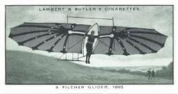 1932 Lambert & Butler A History of Aviation (Green Fronts) #6 A Pilcher Glider, 1896 Front