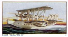 1936 Amalgamated Press Aeroplanes & Carriers (ZB7-0) #2 Short “Singapore III” Front