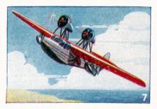 1932 Amalgamated Press Aeroplanes #7 Saro Cutty Sark Amphibian Front