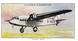 1990 Imperial Tobacco Ltd. 1935 Player's Aeroplanes (Civil) (Reprint) #6 Avro 642 (Great Britain) Front