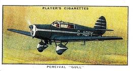 1990 Imperial Tobacco Ltd. 1935 Player's Aeroplanes (Civil) (Reprint) #18 Percival “Gull” (Great Britain) Front