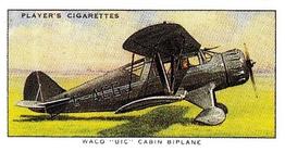 1990 Imperial Tobacco Ltd. 1935 Player's Aeroplanes (Civil) (Reprint) #39 Waco “UIC” Cabin Biplane (USA) Front