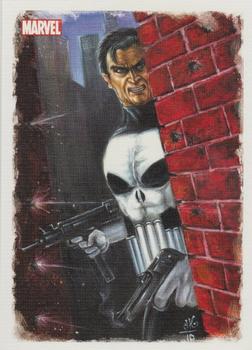 2009 Rittenhouse Spider-Man Archives - Allies Painted Art #A8 Punisher Front