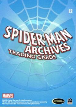 2009 Rittenhouse Spider-Man Archives - Swinging-Into- Action #E2 Spider-Man Back
