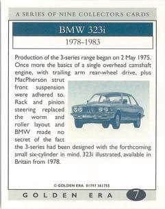 1999 Golden Era BMW #7 1978-83 BMW 323i Back