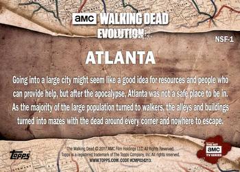 2017 Topps The Walking Dead: Evolution - No Safe Haven #NSF-1 Atlanta Back