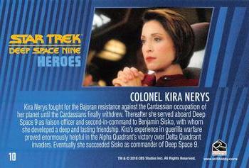 2018 Rittenhouse Star Trek Deep Space Nine Heroes & Villains #10 Colonel Kira Nerys Back