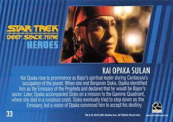 2018 Rittenhouse Star Trek Deep Space Nine Heroes & Villains #33 Kai Opaka Sulan Back