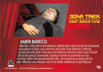 2018 Rittenhouse Star Trek Deep Space Nine Heroes & Villains #44 Aamin Marritza Back
