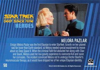 2018 Rittenhouse Star Trek Deep Space Nine Heroes & Villains #50 Melora Pazlar Back