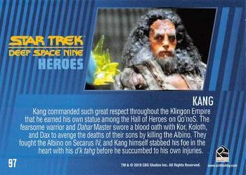 2018 Rittenhouse Star Trek Deep Space Nine Heroes & Villains #97 Kang Back