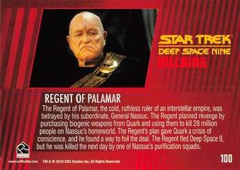 2018 Rittenhouse Star Trek Deep Space Nine Heroes & Villains #100 Regent of Palamar Back