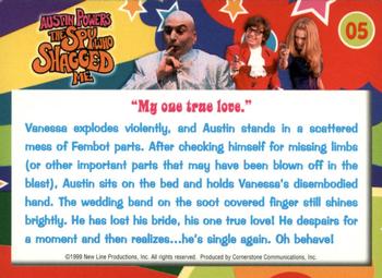 1999 Cornerstone Austin Powers The Spy Who Shagged Me #05 Story Cards         