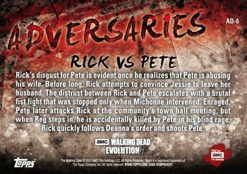 2017 Topps The Walking Dead: Evolution - Adversaries #AD-6 Rick and Pete Back