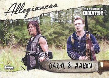 2017 Topps The Walking Dead: Evolution - Allegiances #AL-6 Daryl & Aaron Front
