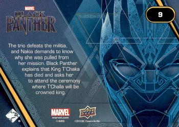 2018 Upper Deck Marvel Black Panther #9 A New King Back