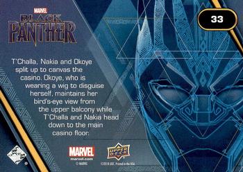 2018 Upper Deck Marvel Black Panther #33 Okoye Looks On Back