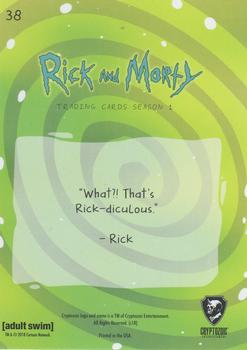 2018 Cryptozoic Rick & Morty Season 1 #38 Rick-diculous Back