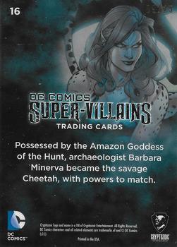 2015 Cryptozoic DC Comics Super-Villains - Gold Foil Base #16 Cheetah Back