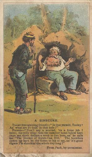 1888-89 Arbuckle's Coffee Illustrated Jokes (Satire) (K7) #25 A Sinecure Front