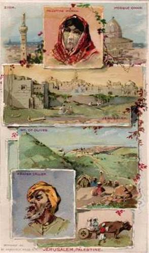 1891 Arbuckle's Coffee Views From a Trip Around the World (K8) #14 Jerusalem, Asia Minor Front