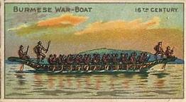 1900 American Tobacco Co. Old and Ancient Ships (T418) #NNO Burmese War Boat. 16th Century Front