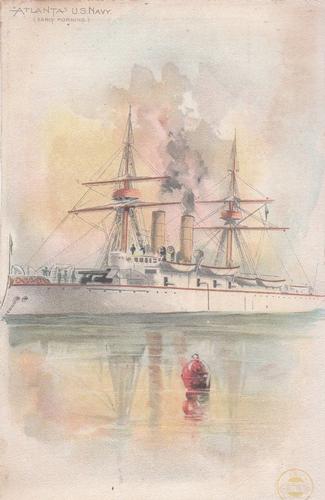 1892 Clark's Thread Warships (H618) #NNO Atlanta US Navy Front