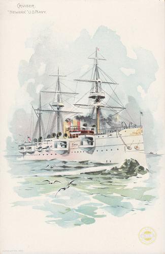1892 Clark's Thread Warships (H618) #NNO Cruiser - Newark U.S. Navy Front
