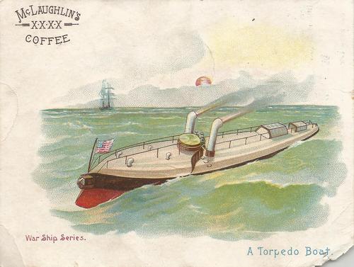 1889 McLaughlin Coffee War Ship Series (K65) #NNO A Torpedo Boat Front