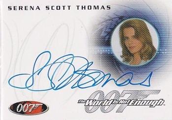 2004 Rittenhouse The Quotable James Bond - 40th Anniversary-Style Autograph Expansion #A4 Serena Scott Thomas as Dr. Molly Warmflash Front