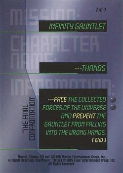 1997 Fleer Spider-Man - Marvel OverPower Mission Infinity Gauntlet #7 Thanos - 