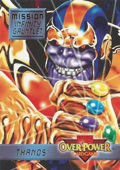 1997 Fleer Spider-Man - Marvel OverPower Mission Infinity Gauntlet #7 Thanos - 