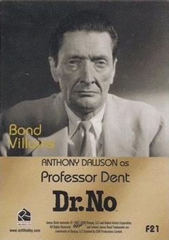 2006 Rittenhouse James Bond Dangerous Liaisons - Bond Villains Expansion #F21 Professor Dent Back