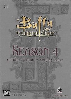 2016 Rittenhouse Buffy the Vampire Slayer 2 #C4 Season 4 Back