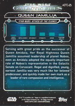 2018 Topps Star Wars: Galactic Files #AOTC-25 Queen Jamillia Back