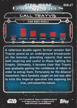 2018 Topps Star Wars: Galactic Files #REB-27 Gall Trayvis Back