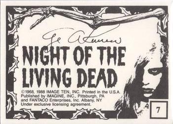 1988 Imagine Night of the Living Dead (Green Border) #7 Russo On Set Back