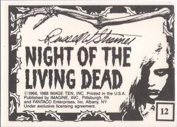 1988 Imagine Night of the Living Dead (Green Border) #12 Bill In Costume Back