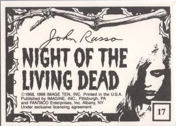 1988 Imagine Night of the Living Dead (Green Border) #17 Between Scenes Back