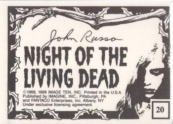 1988 Imagine Night of the Living Dead (Green Border) #20 Ben Settles Barbara Down Back