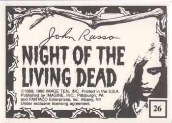 1988 Imagine Night of the Living Dead (Green Border) #26 What Is The Plan? Back