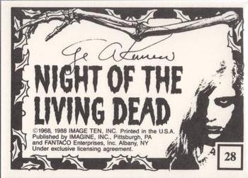 1988 Imagine Night of the Living Dead (Green Border) #28 Who Is Behind You Judy? Back