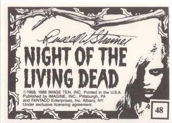 1988 Imagine Night of the Living Dead (Green Border) #48 Barbara Freaks Out…Again Back