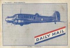 1942 Daily Mail Airplanes - Churchill #NNO Avro-Anson Front