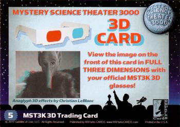 2018 RRParks Mystery Science Theater 3000 Series One - Anaglyph 3D #5 Movie Scene Back