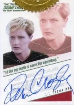 2013 Rittenhouse Star Trek The Next Generation Heroes & Villains - Quotable Autograph #NNO Denise Crosby Front
