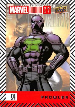 2017 Upper Deck Marvel Annual #54 Prowler Front