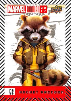 2017 Upper Deck Marvel Annual #56 Rocket Raccoon Front